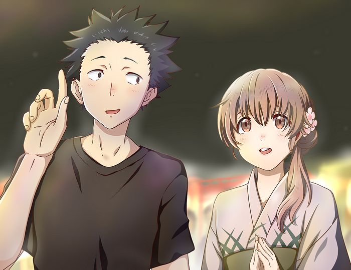 Shouya Ishida and Shoko Nishimiya