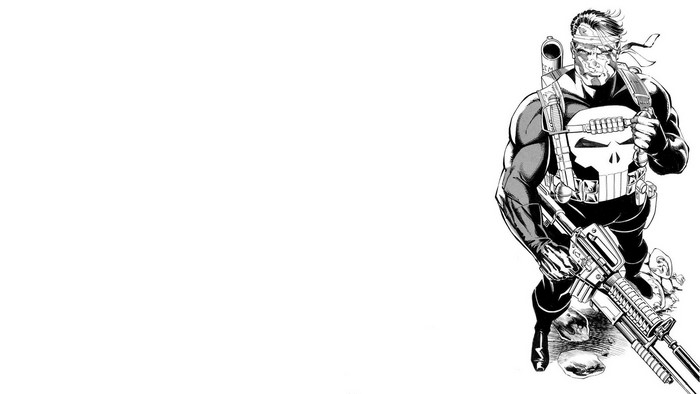 The Punisher with a rifle