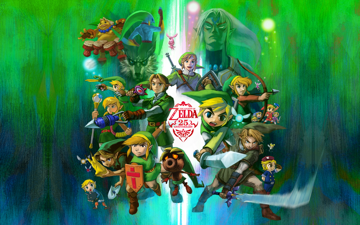 The Legend of Zelda 25th Anniversary collage