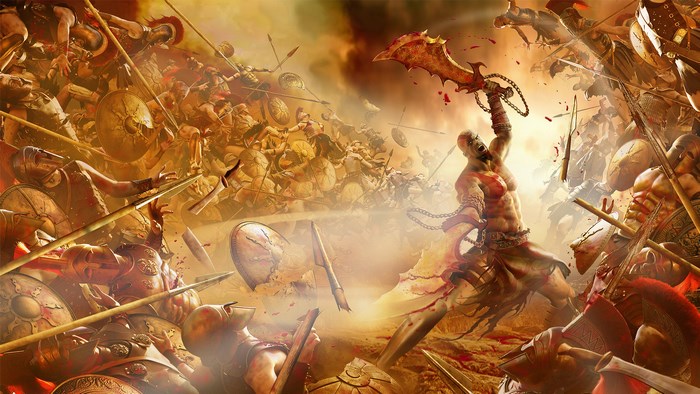 Kratos in a chaotic battle