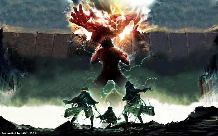 Attack on Titan: Colossal Titan vs. Eren Yeager