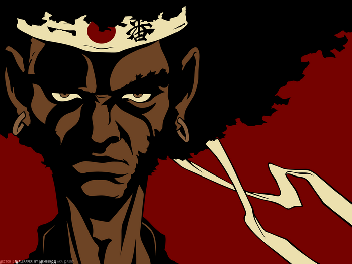 Afro Samurai with Japanese Kanji
