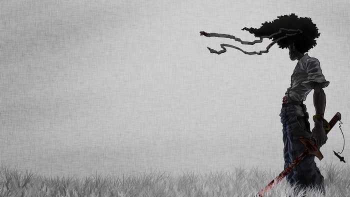 Afro Samurai with Sword