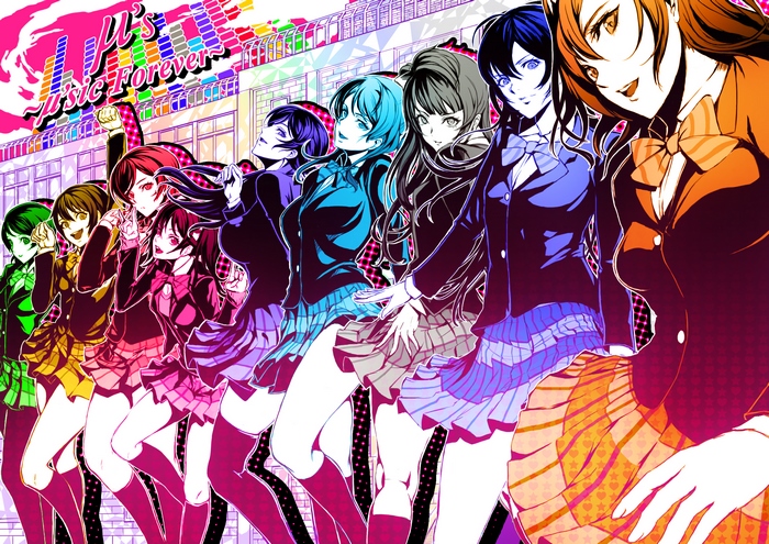 μ's Music Forever anime girls