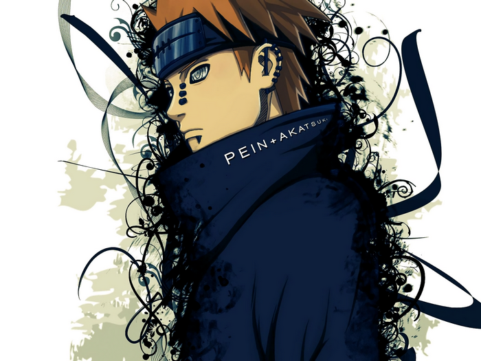 Pain from Naruto with Akatsuki symbol