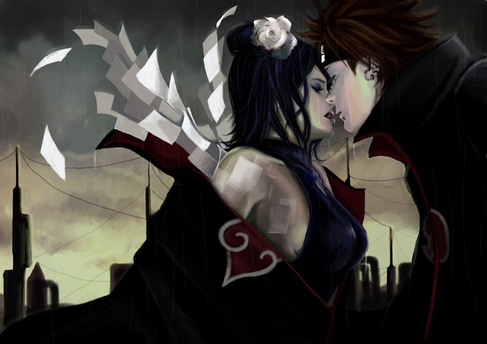 Konan and Pain from Naruto