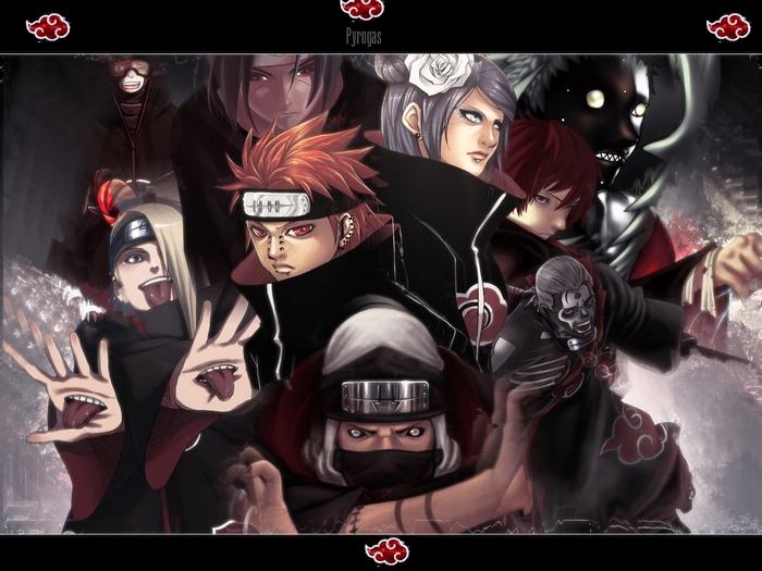 Akatsuki members from Naruto
