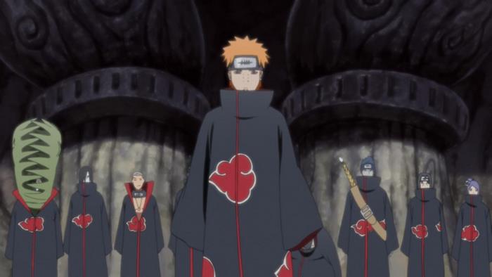Pain and Akatsuki members from Naruto