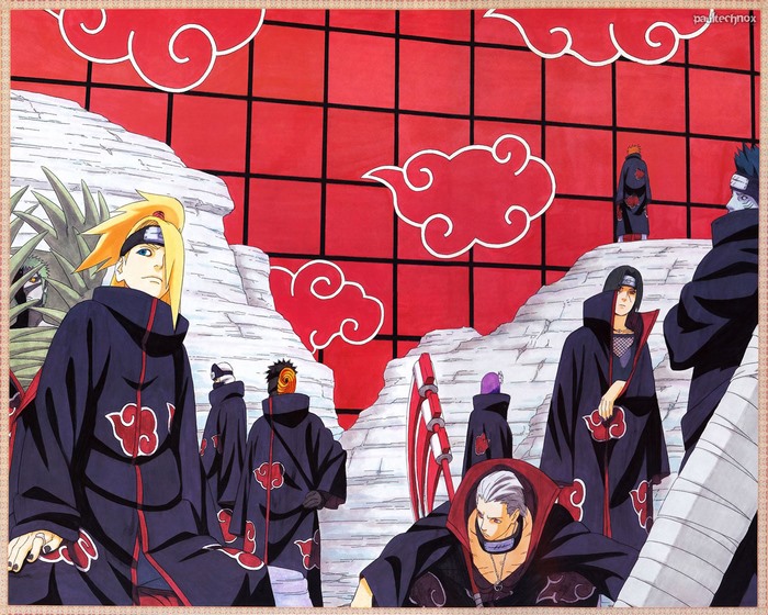 Akatsuki members from Naruto