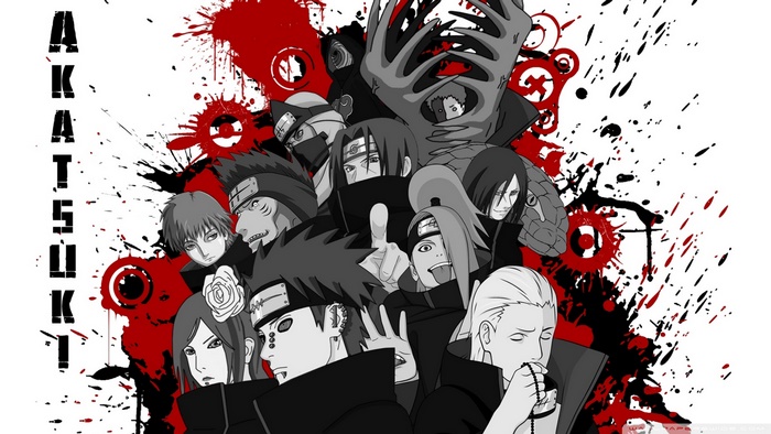 Akatsuki members from Naruto