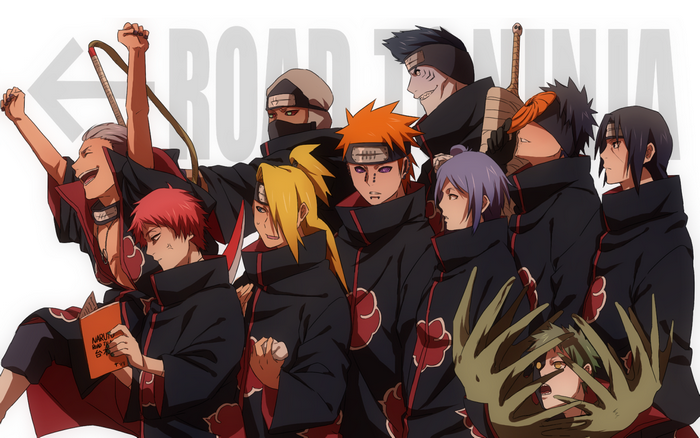 Akatsuki members from Naruto