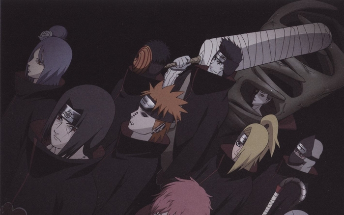 Akatsuki members from Naruto
