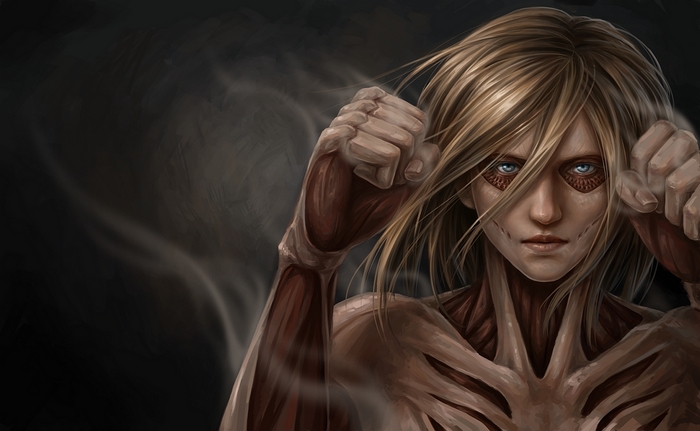 Annie Leonhart Titan Form Ready to Fight