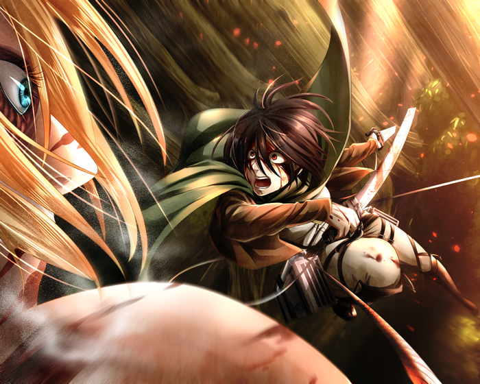 Mikasa Ackerman and Annie Leonhart from Attack on Titan