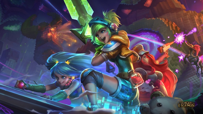 Battle Bunny Riven and friends from League of Legends