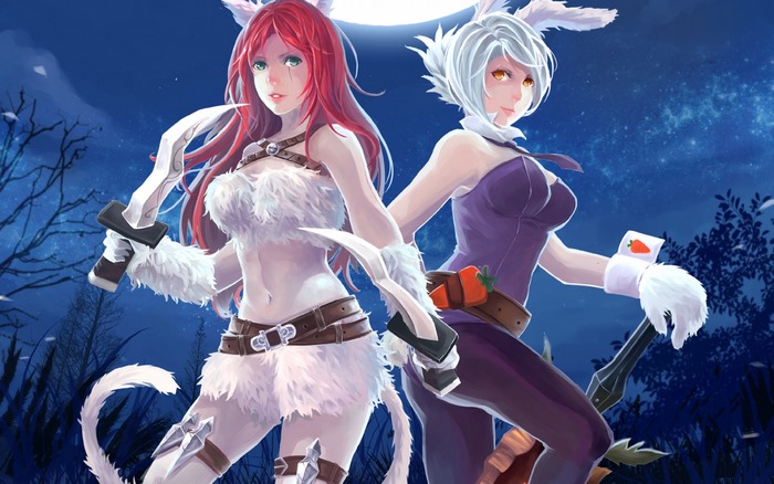 Riven and Katarina from League of Legends