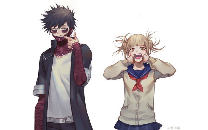 Dabi and Himiko Toga from My Hero Academia