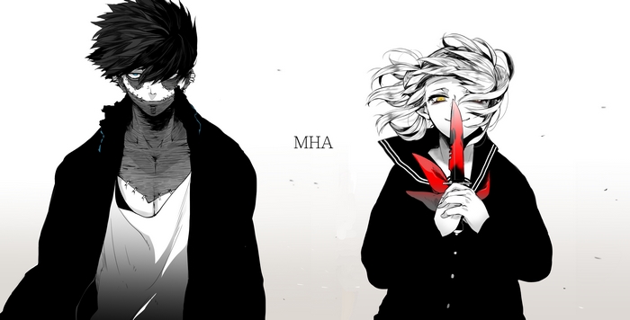 Dabi and Himiko Toga from My Hero Academia