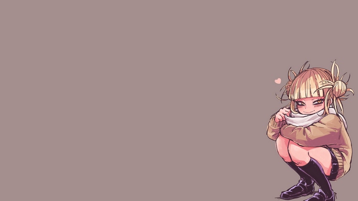 Cute Anime Girl Himiko Toga Sitting Shyly