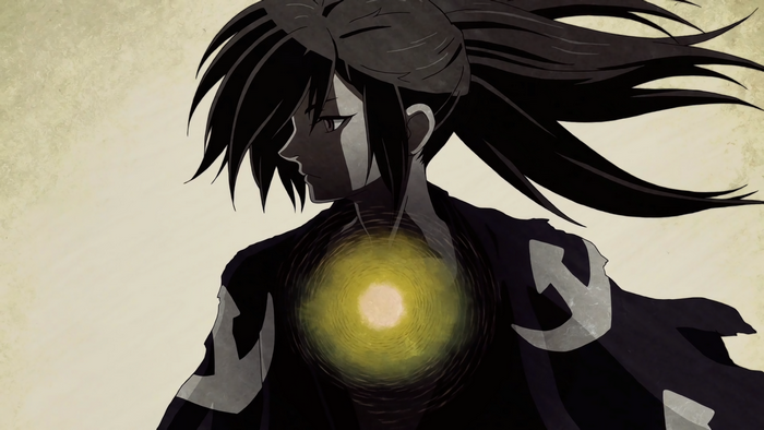Hyakkimaru from Dororo with glowing chest