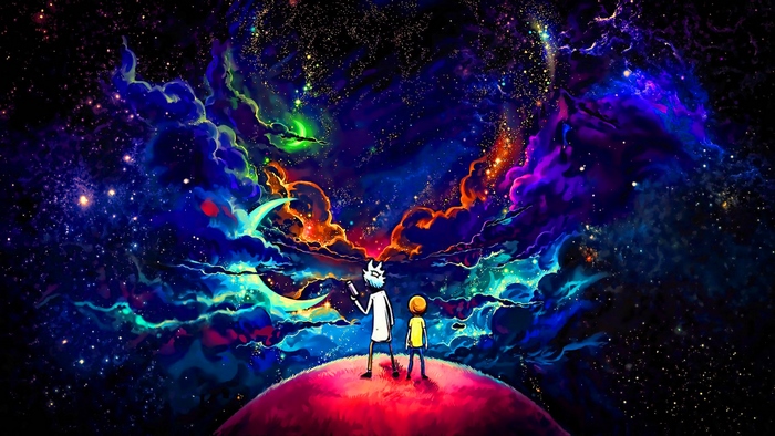 Rick and Morty in Space
