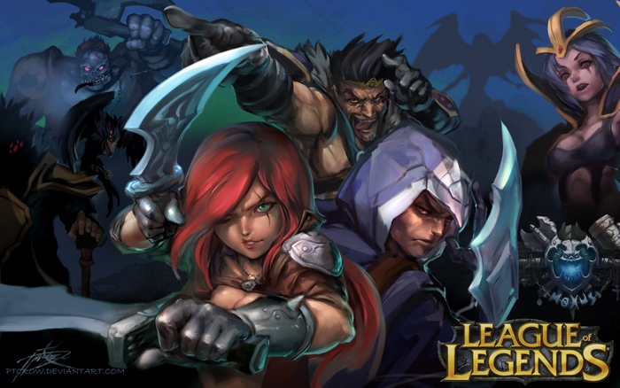 Katarina and other League of Legends characters