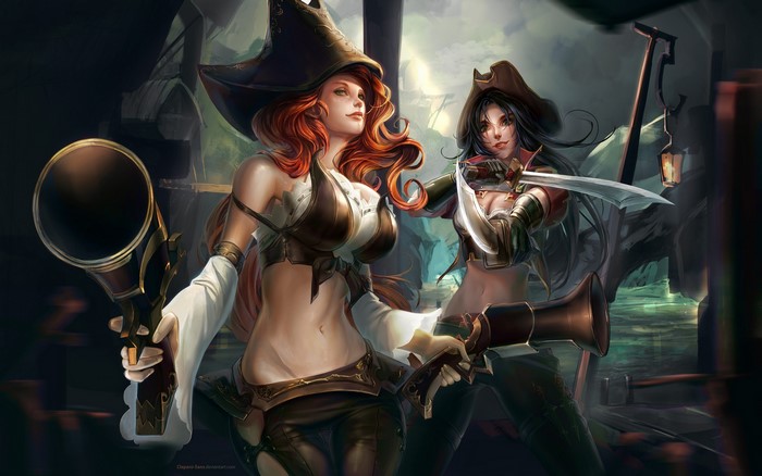 Katarina and Miss Fortune from League of Legends