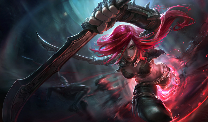 Katarina from League of Legends with daggers