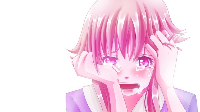 Yuno Gasai crying