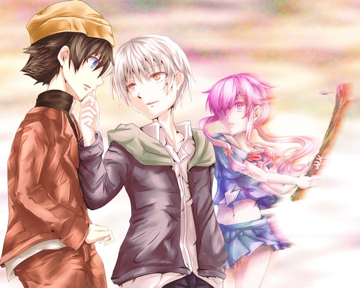 Yukiteru Amano, Accelerator, and Yuno Gasai