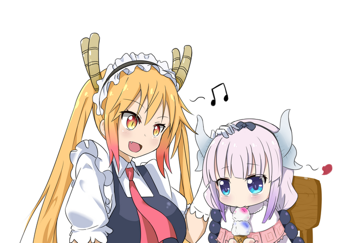Tohru and Kanna Kamui from Miss Kobayashi's Dragon Maid