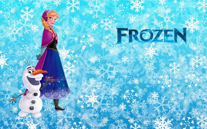 Anna and Olaf from Frozen