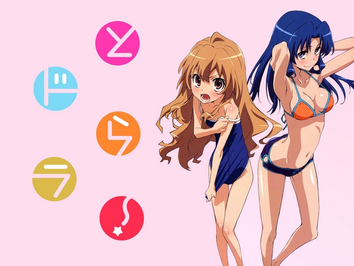 Taiga Aisaka and Minori Kushieda from Toradora!