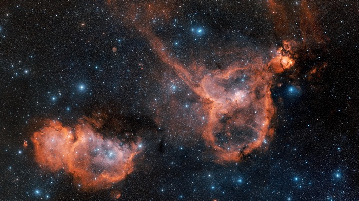 Heart Nebula in the night sky