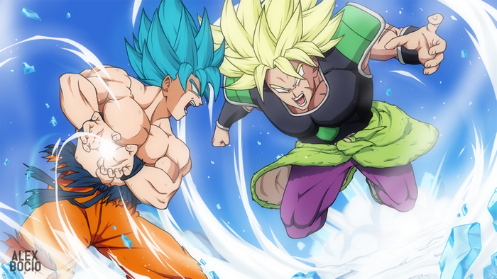 Goku vs. Broly from Dragon Ball