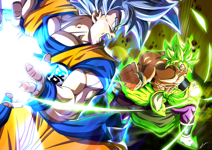 Goku vs. Broly from Dragon Ball