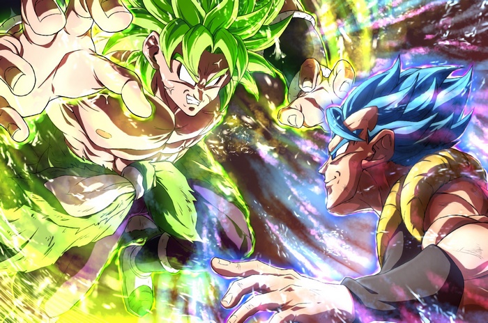Broly and Gogeta from Dragon Ball