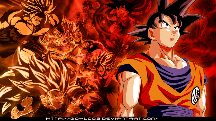 Goku and Broly from Dragon Ball Z
