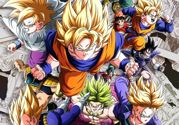 Broly and other Dragon Ball Z characters