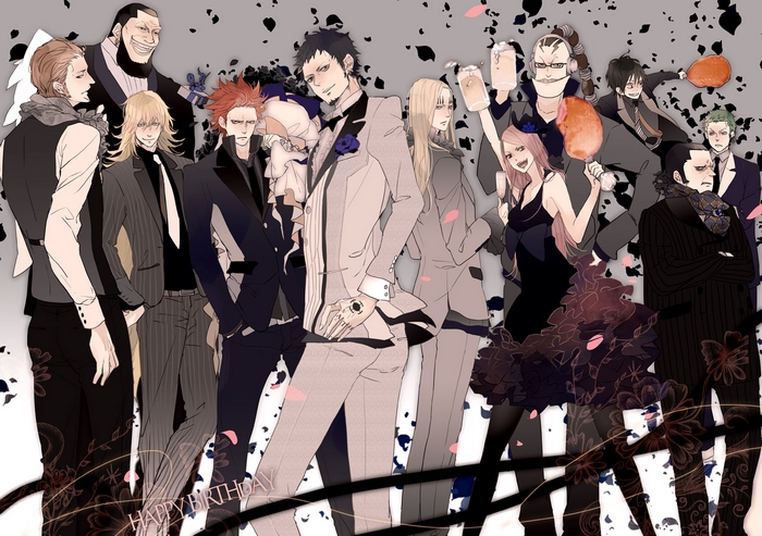 Trafalgar Law and friends from One Piece
