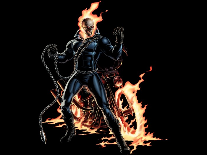 Ghost Rider with Motorcycle
