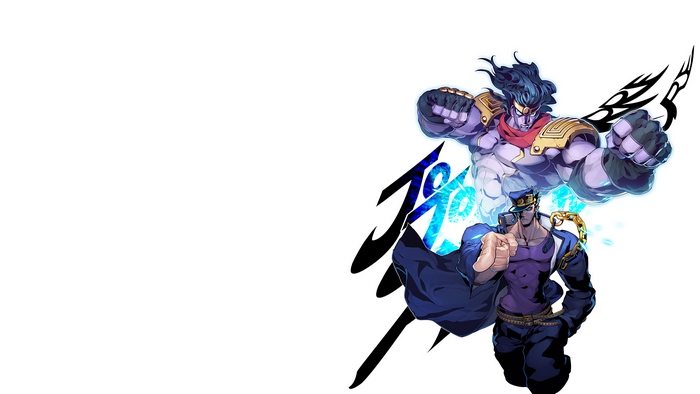 Jotaro Kujo and Star Platinum from JoJo's Bizarre Adventure