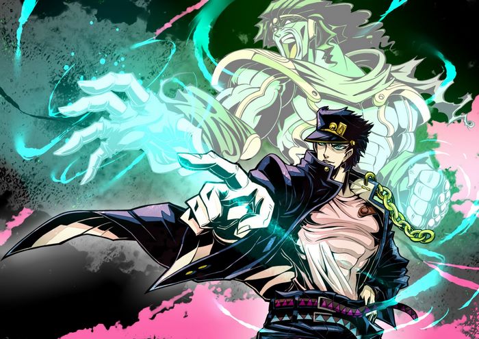 Jotaro Kujo and DIO from JoJo's Bizarre Adventure