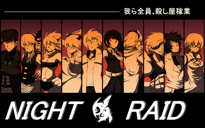 Night Raid characters from Akame Ga Kill!