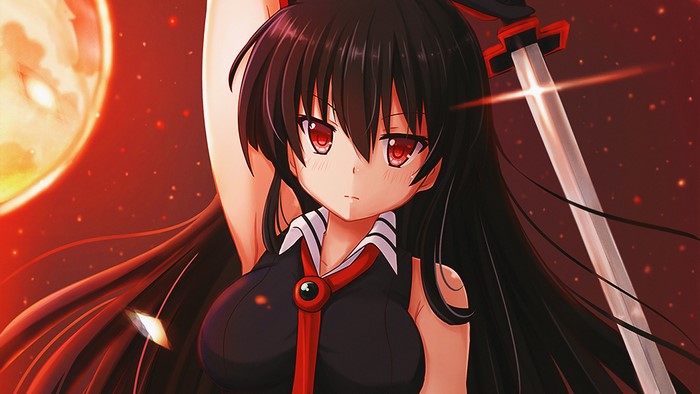 Akame from Akame Ga Kill! with sword