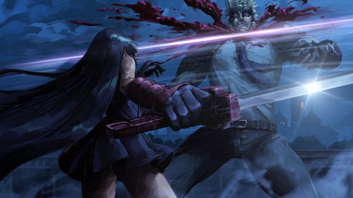 Akame from Akame Ga Kill! fighting