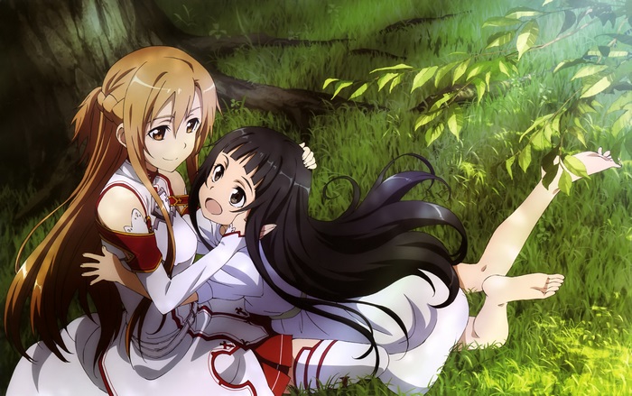 Asuna and Yui from Sword Art Online