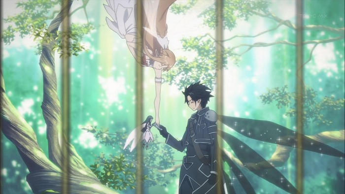 Kirito and Yui from Sword Art Online