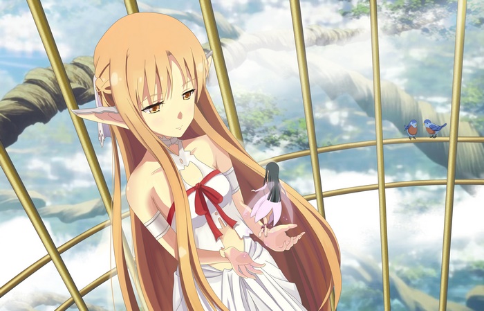 Asuna and Yui from Sword Art Online
