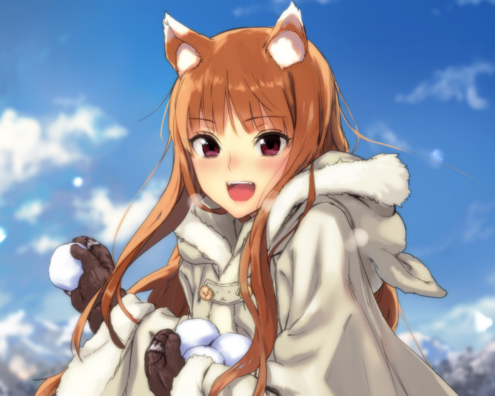Holo from Spice & Wolf in the snow